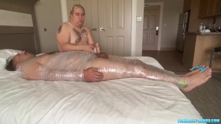 Matt mummifies and tickles Latino amateur Tickle Prince