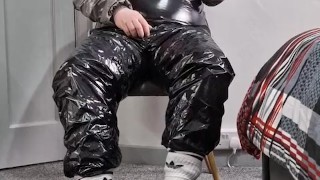in Gympro Shiny Wetlook Sauna Suit