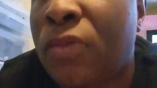 Sucking a Dildo & Gagging