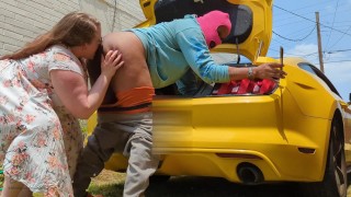 Sara Sitwell Eats Ass For Fixing Her Car