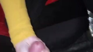 Sex in the Car with Hijab sexy Muslim Milf Public BLOWJOB