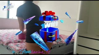 Maid came to tidy up the house and came across a huge cock