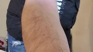 Got My Fave Vest On! Oh and My Cock's Bare so I'm jerking It!