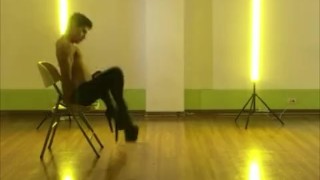 Horny Latino shows a private erotic dance