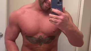 Buff Workout Posing Naked