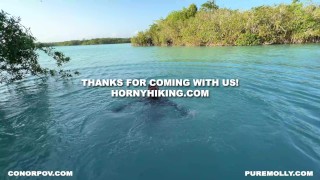 Fuck both my holes in Paradise Anal POV - Horny Hiking ft Molly Pills - 4K