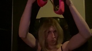 Cute femboy teasing