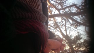 Masturbation in Woods