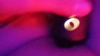 Hot latina squirt while masturbate at mirror