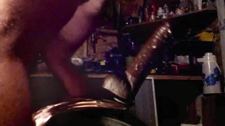 PV Riding Thick Toy Deep On Bike Fender In Toolshed