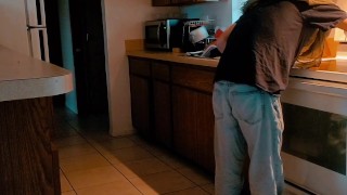 Left home alone, now trying out a new toy