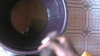 MORNING PISS AT THE BALCONY