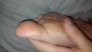 He secretly touched me while my roommate played on his pc.