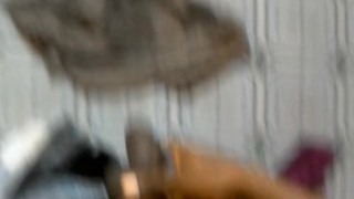 NAUGHTY AMATEUR MILF PISSING ON HIS SHIRT