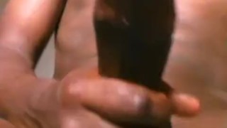 CURVED HUGE BLACK COCK CLOSEUP