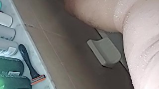 Morning play heading in the shower