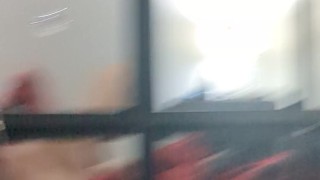 Asian Hubby flashing flaccid dick (lol)