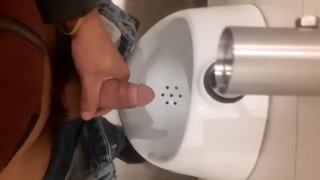 Edging at public urinal