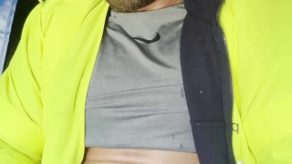 Tattooed Muscule Stud Big J Gets Too Hot Jacking His Massive Cock And Has To Undress