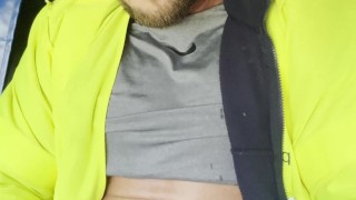 Tattooed Muscule Stud Big J Gets Too Hot Jacking His Massive Cock And Has To Undress