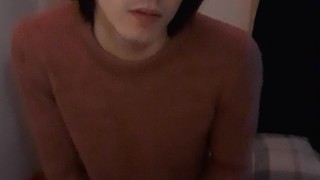 Bi-Curious Femboy Roommate Tries out cock ^-^