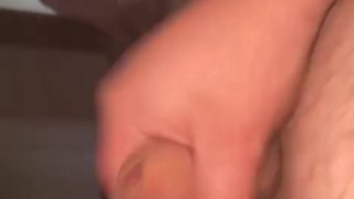 Masturbation and delayed cum shot