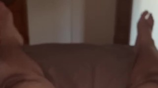 Masturbation and delayed cum shot
