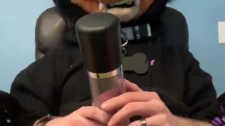 Furry pumps cock & fucks a Toy pussy.