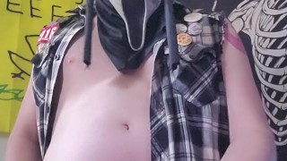 Punk Ghostface Jerks Off On You POV