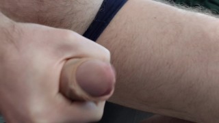 Extra hard cock mastubarion, cumshot closeup