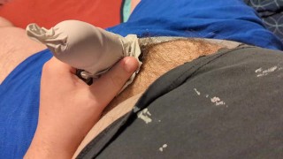 Edging with a disposable glove