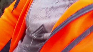 Playing with My Hairy Soft Cock Outdoors