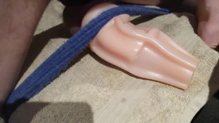 Big Cock Fucking and Bulging a Pussy Sleeve Moaning and Dirty Talking Until I Cum and Milk for More