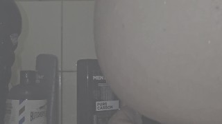 Big toy riding in the shower