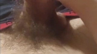 Gay teen cums on stomach