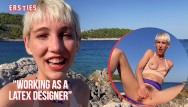 Ersties - Adorable Annika Plays With Herself On A Hot Beach In Croatia