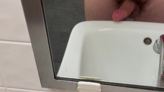 Cumming in the sink at work(only fans thustin69)