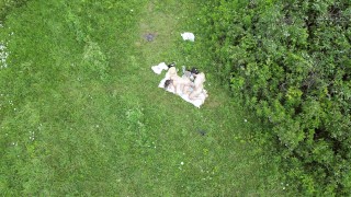 Husband uses drone to catch wife fucking his friend / Amateur Hotwife