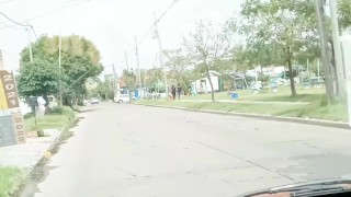 exhibitionism and oral sex in the car sex in the car moving car with voyeurs