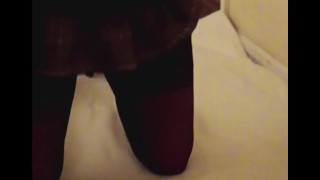 Crossdressers having fun