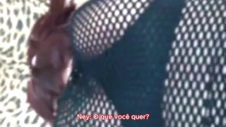 Bruna Silva Hotwife giving ass and cursing the cuckold - with subtitles