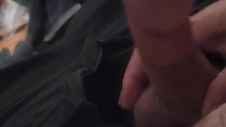 Good selfie dick massage and cumshot