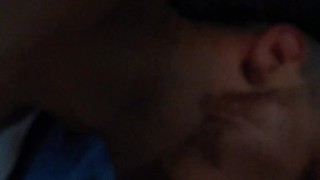 Boy deepthroating worshipping daddys dick