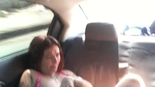 my girl asks me to lick her delicious pussy in the uber