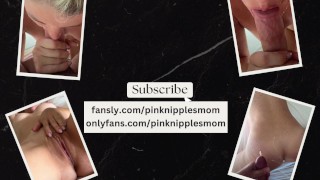 POV Fucking Super Hot Mom, Rubbing Her Fake Tits, Fingering Her Pussy, Cumming On Her Stomach