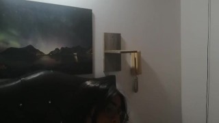 I masturbate in my friend's bedroom and we do scissors