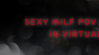 Sexy MILF POV masturbation in virtual reality - Brittany Andrews