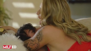MILFED - A Hot Intense Hard Fuck Right In Front Of Dames' Turned On Husband