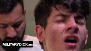 Twink Soldier Submits And Lets Commanding Officer Pound His Virgin Hole - MilitaryDick