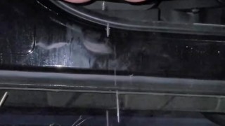 Desperation Pee and CAUGHT by motorists and peeing on his phone
